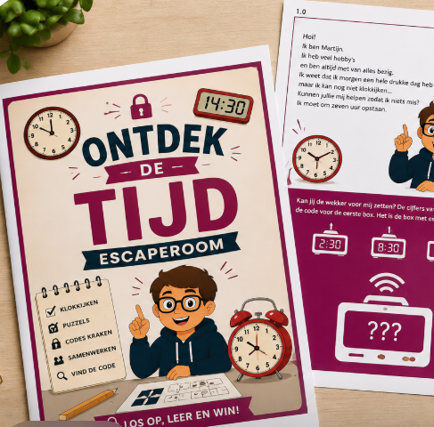 escaperoom groep 5 klokkijken escaperoom