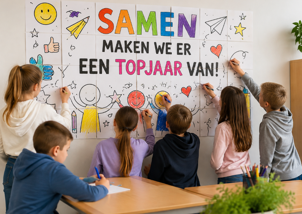 Educatieve poster in de klas Gouden weken
