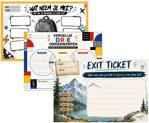 evaluatie klas exit ticket