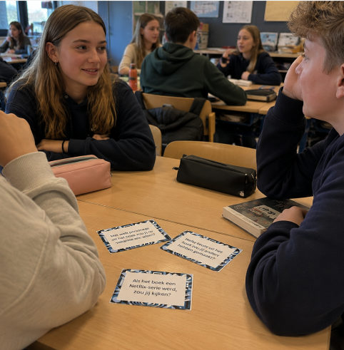 boekbespreking leerlingen lezen leerlingen