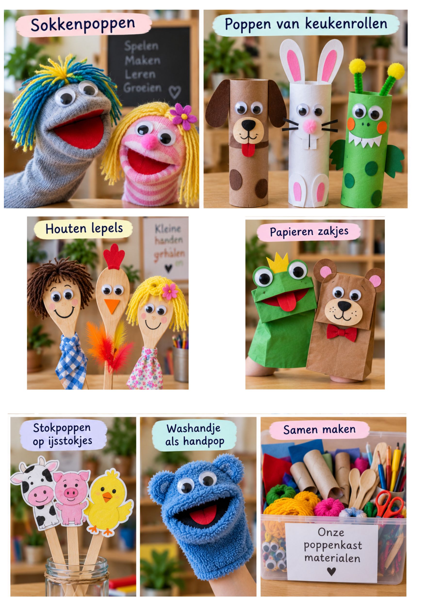 poppenkast poppen maken Poppenkast in de klas